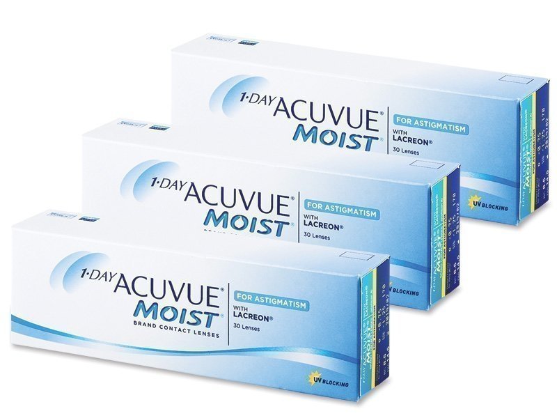 1 Day Acuvue Moist for Astigmatism 90 kpl Tooriset piilolinssit