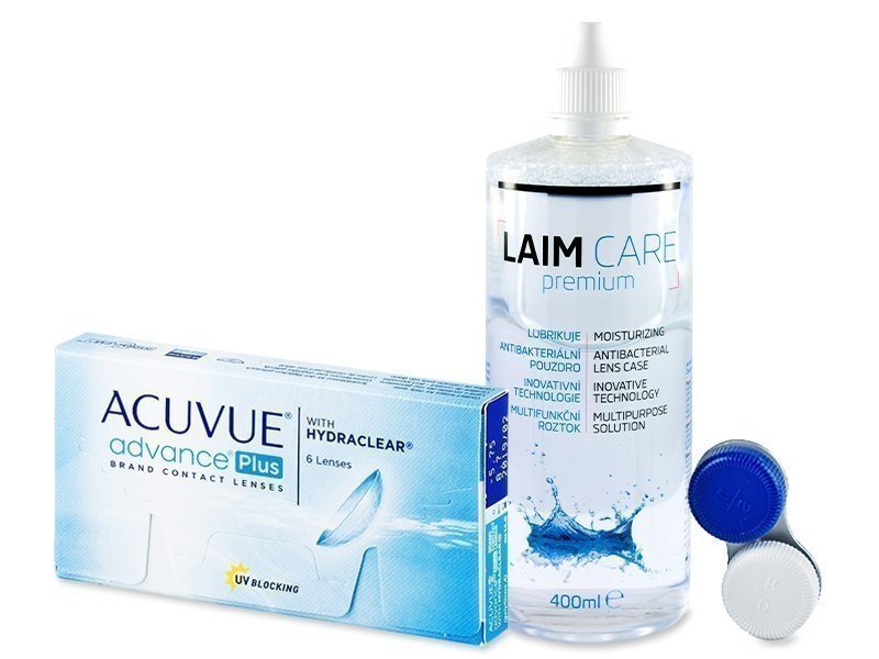Acuvue Advance PLUS 6 kpl + Laim-Care Piilolinssineste 400ml