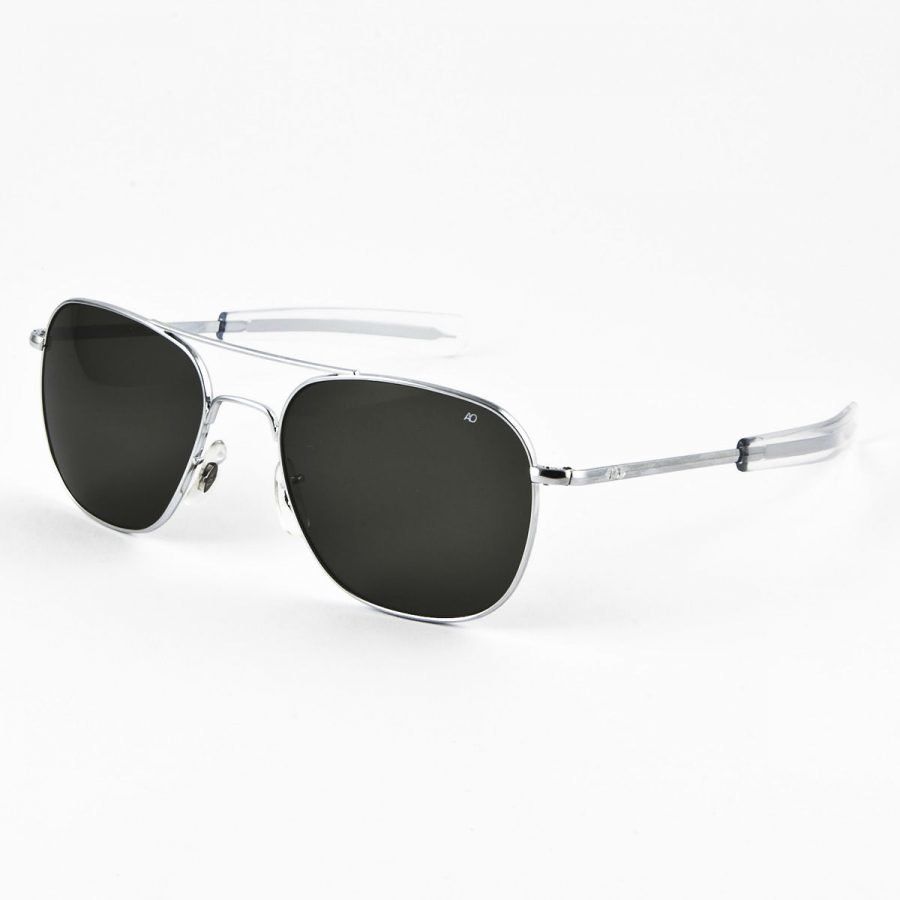 American Optical AO5257 Original Pilot-silver polarized aurinkolasit