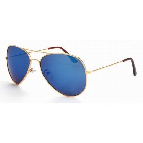 Aviator 0911 Gold Blue Mirror