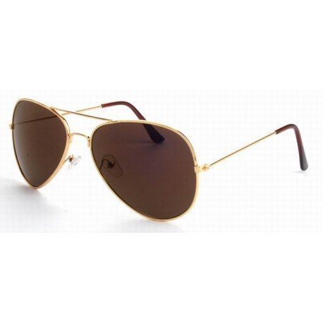 Aviator 0911 Gold Brown-Purple Mirror