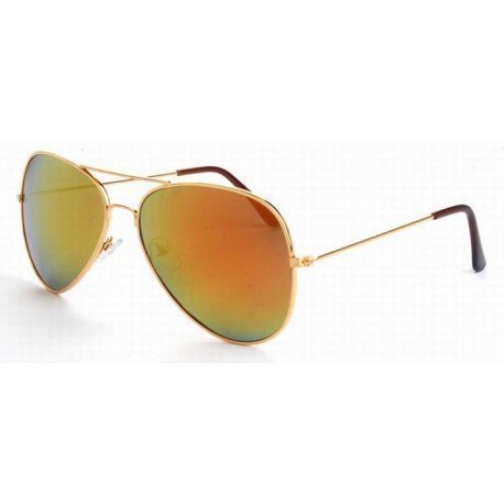 Aviator 0911 Gold-Red Mirror