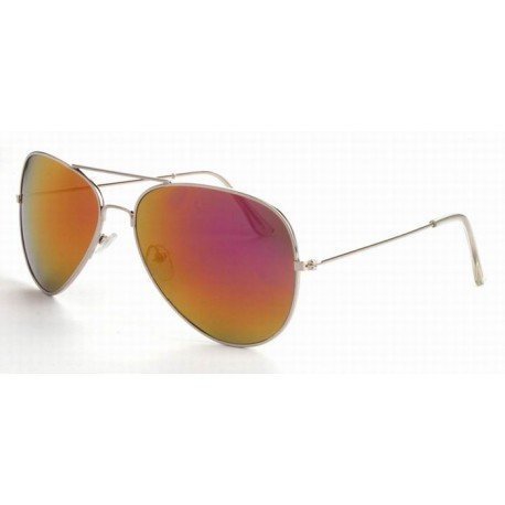 Aviator 0911 Silver Pink Mirror