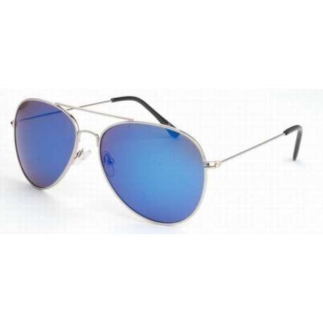 Aviator 7602 Silver Blue Mirror