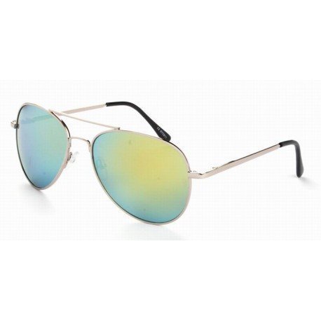 Aviator 7802 Silver Gold Mirror