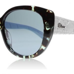 Christian Dior Lady1 R GRZ Havana-valkoinen-sininen Aurinkolasit