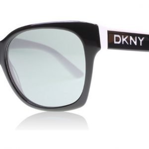 DKNY 4132 362787 Musta-valkoinen Aurinkolasit