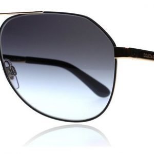 Dolce and Gabbana 2144 12968G Kulta-musta Aurinkolasit