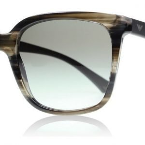 Emporio Armani 4049 538511 Raidallinen harmaa Aurinkolasit