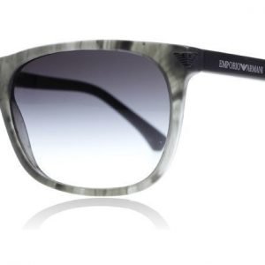 Emporio Armani 4056 55518G Raidallinen matta harmaa Aurinkolasit