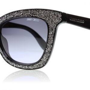 Jimmy Choo Flash FI8 Musta-hopea Aurinkolasit