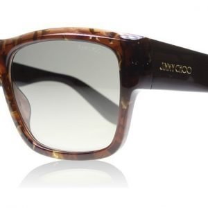 Jimmy Choo Rachel W03 Ruskea -hippuinen Aurinkolasit