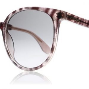 Jimmy Choo Reece LX9 Raitainen-punainen Aurinkolasit