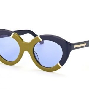 Karen Walker Eyewear KW Flowerpatch Navy Khaki Gold Aurinkolasit