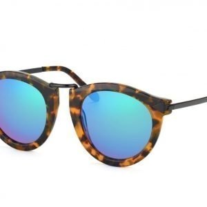 Karen Walker KW Harvest-superstars edition-Crazy Tortoise w Green mirror aurinkolasit