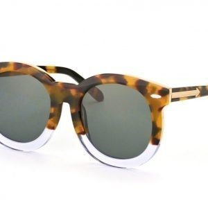 Karen Walker KW Super Duper Thistle Crazy Tortoise Clear aurinkolasit