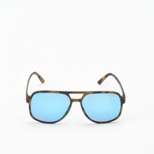 Le Specs Cousteau Matte Tortoise Blue Lens aurinkolasit