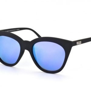 Le Specs Halfmoon Magic Black rubber with purple revo mirror aurinkolasit