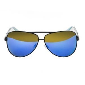 Le Specs Thunderbird Black/Blue Mirror aurinkolasit