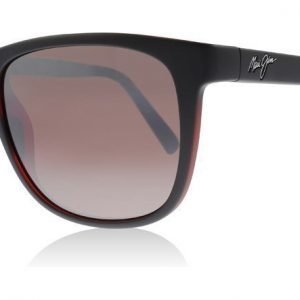 Maui Jim R740-02MB Matte Black / Red Matta musta-punainen Aurinkolasit