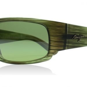 Maui Jim World Cup HT266-15MR Matta vihreä raidallinen Aurinkolasit