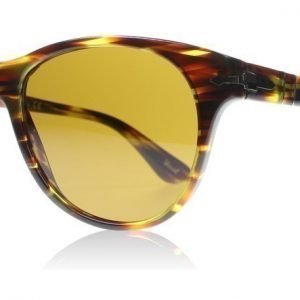 Persol 3134S 93833 Raidallinen ruskea Aurinkolasit