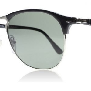 Persol 8649S 95-58 Musta-hopea Aurinkolasit