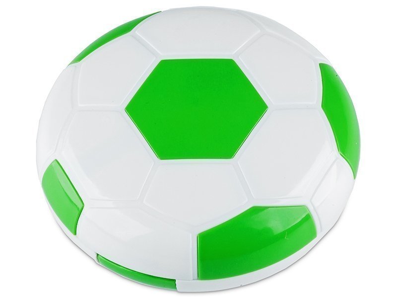 Piilolinssikotelo Football peilillä vihreä