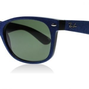 Ray-Ban 2132 Wayfarer 6239 Sininen mokkanahka-musta Aurinkolasit