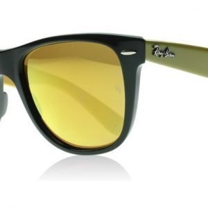 Ray-Ban 2140 Wayfarer 2140 117393 Kiiltävä Musta Keltainen Vihreä Aurinkolasit