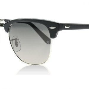 Ray-Ban 2176 Clubmaster Folding 2176 901SM8 Musta-hopea Aurinkolasit