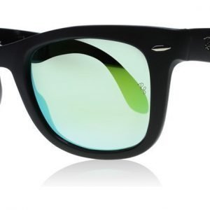 Ray-Ban 4105 Folding Wayfarer 60694J Matta musta Aurinkolasit