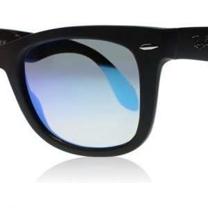 Ray-Ban 4105 Folding Wayfarer 60694O Matta musta Aurinkolasit