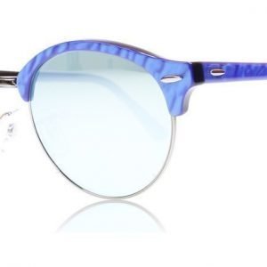 Ray-Ban 4246 Clubround 4246 98430 Sininen-hopea Aurinkolasit