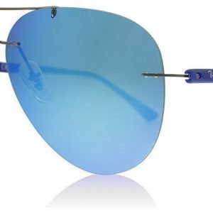 Ray-Ban 8058 004/55 Asemetalli-sininen Aurinkolasit