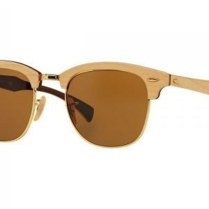 Ray-Ban Clubmaster Wood Maple RB3016M 1179 Aurinkolasit