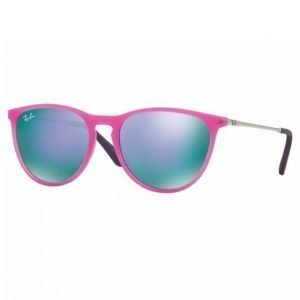 Ray-Ban Izzy Junior Rb9060s-70084v Aurinkolasit Violet Fluo Trasp Rubber