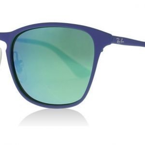 Ray-Ban Junior 9539S 255/3R Sininen-vihreä kumi Aurinkolasit