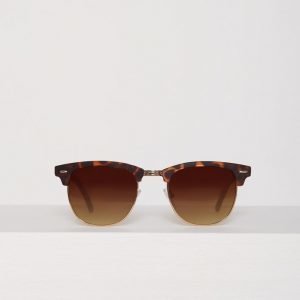 River Island Charlie Tort Clubmaster Aurinkolasit Ruskea