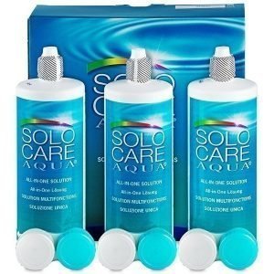 SoloCare Aqua Piilolinssineste 3 x 360 ml