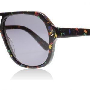 Stella McCartney 0012S 001 Musta-printti Aurinkolasit