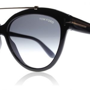 Tom Ford Livia 0518 01B Kiiltävä musta Aurinkolasit