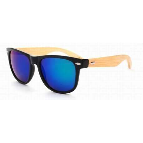 Wayfarer Bamboo Green Mirror