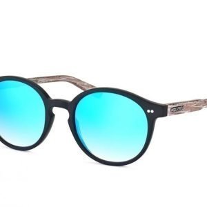 Wood Fellas Solln 10763 black/mirr.blue Aurinkolasit