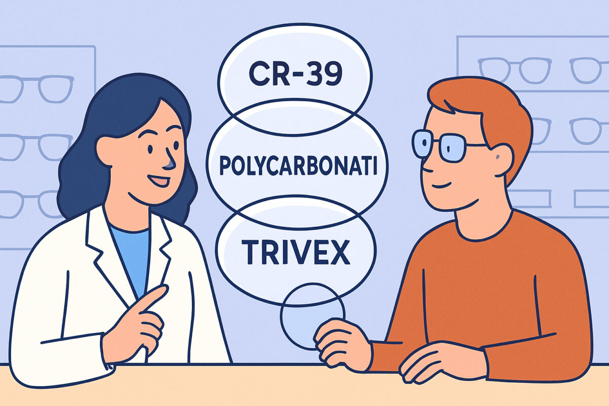 Silmälasilinssien materiaalit – CR-39, polykarbonaatti ja Trivex